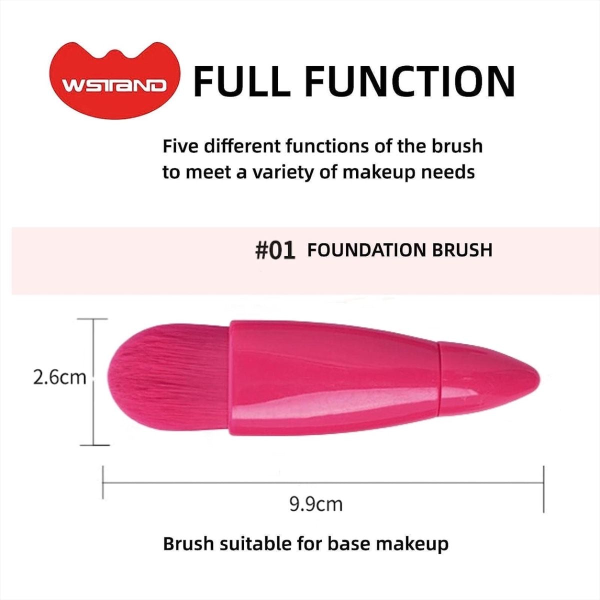 💄 طقم فرش مكياج احترافي مع علبة ومرآة عملي وأنيق